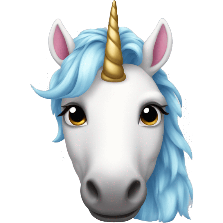 Realistic unicorn emoji