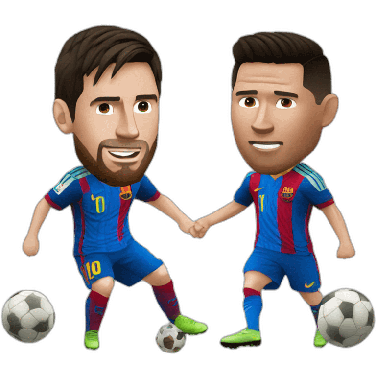 Messi VS Ronaldo emoji