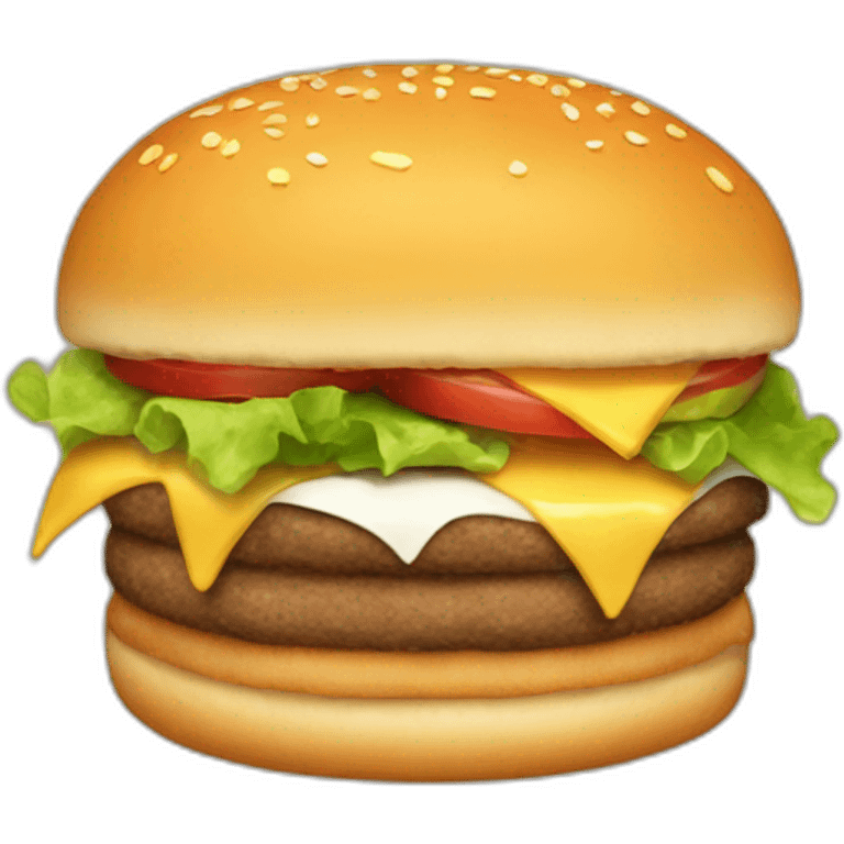 manger un burger emoji