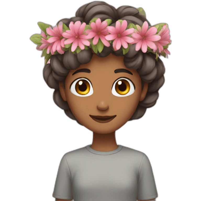 flower crown without person emoji