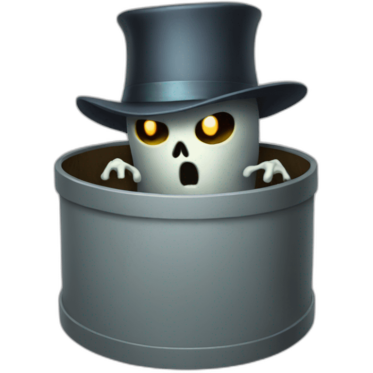 Hatbox-ghost emoji