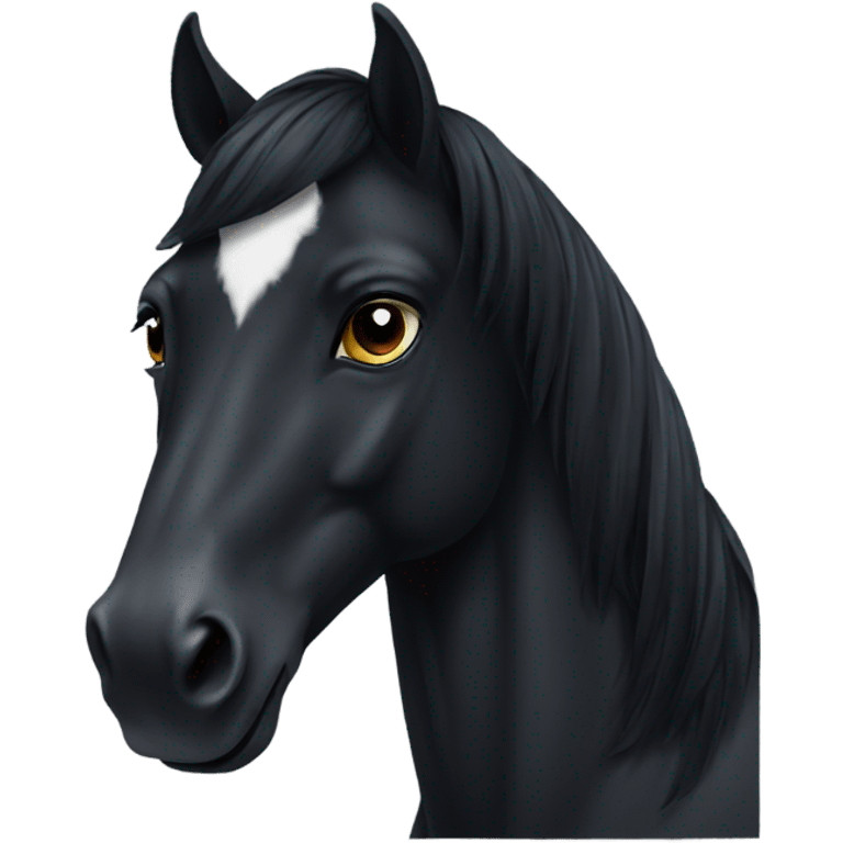 Black horse emoji