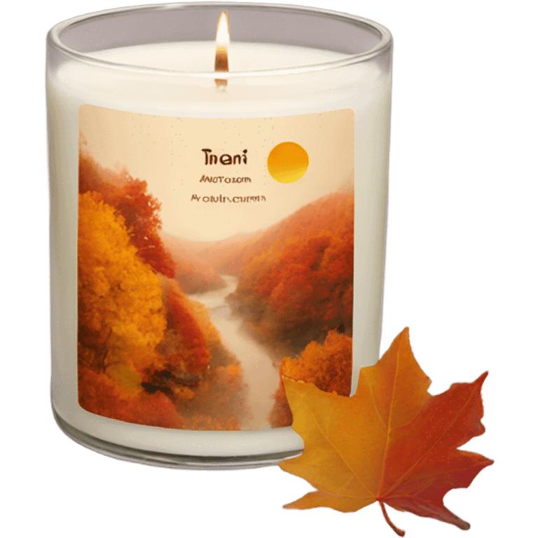 autumn vibe candle emoji