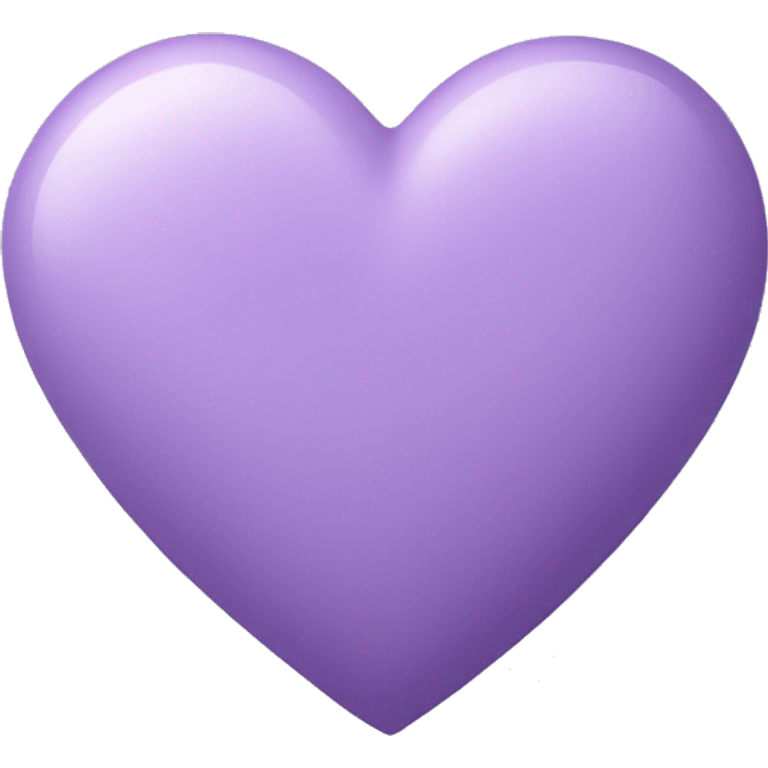 lilac colored heart emoji