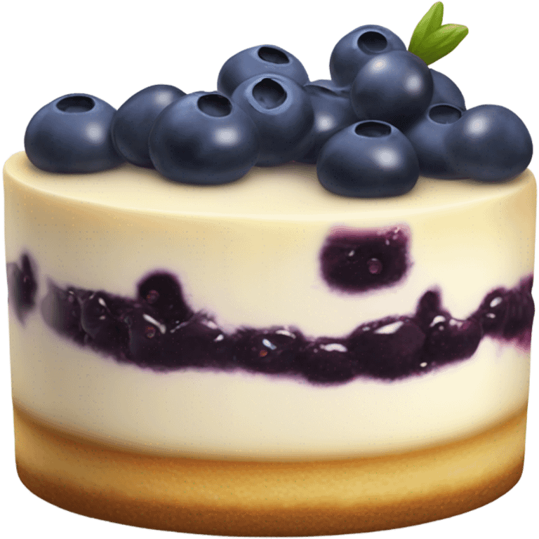 dark blue cheesecake emoji