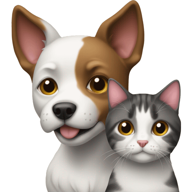 dog and cat together emoji