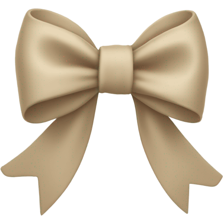 Beige bow emoji