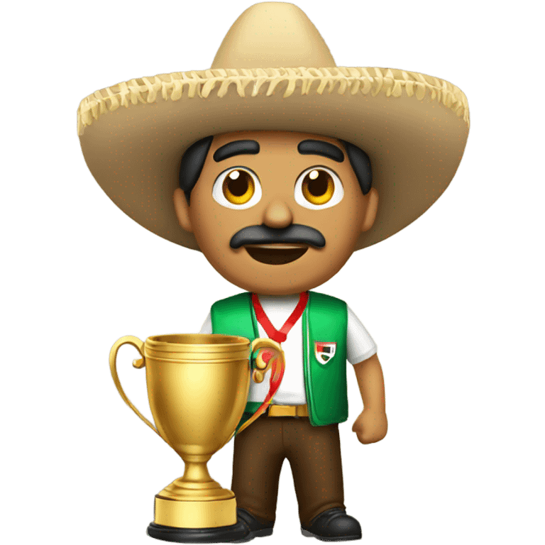 Mexican with trophy emoji