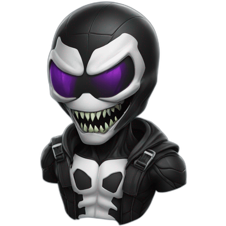 cool hacker  venom with pcs emoji