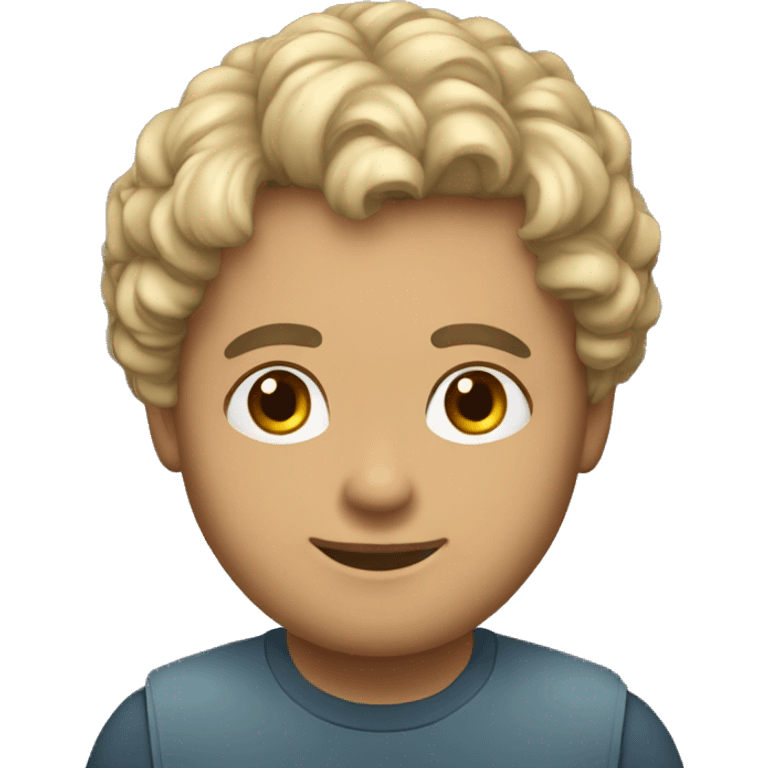 Humana de pelo corto ondulado  emoji