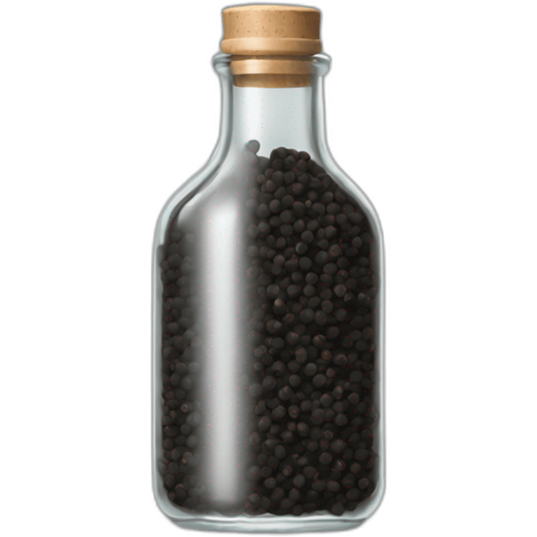  black pepper clear bottle emoji