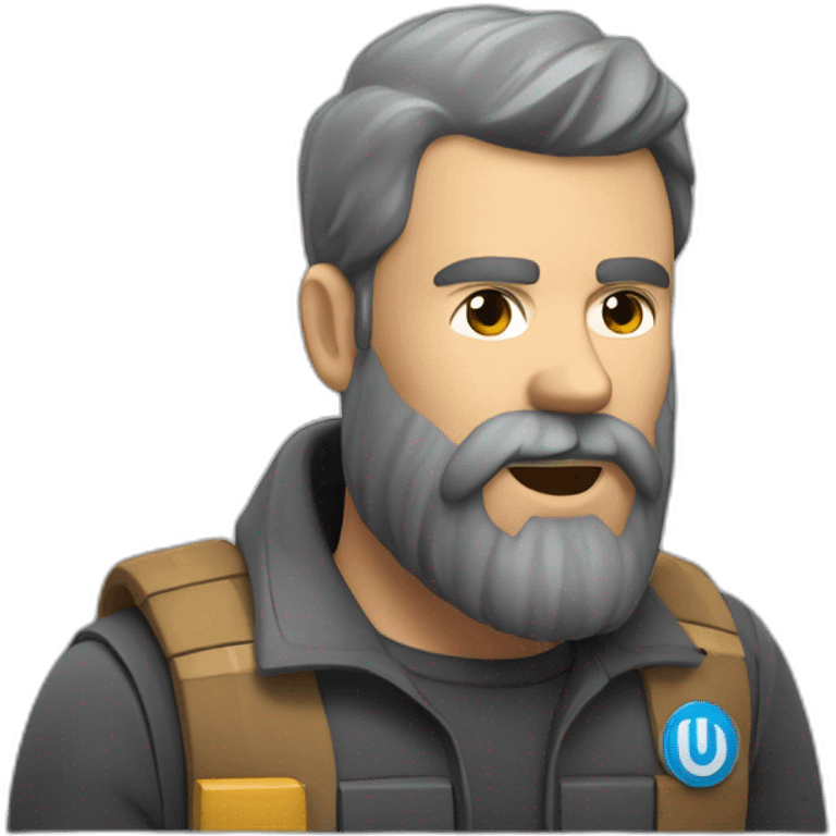 Un homme barbu avec de la dynamite emoji