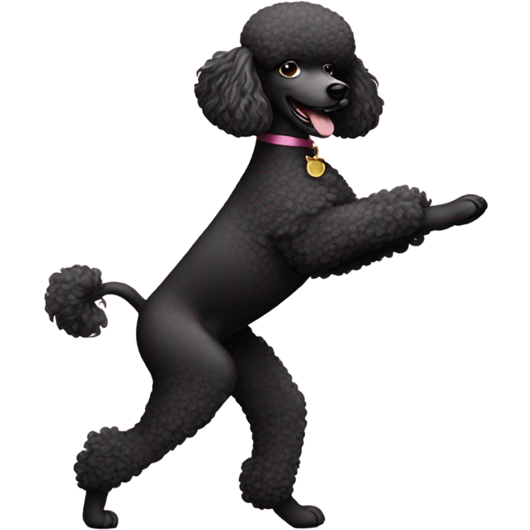 Poodle dancing  emoji