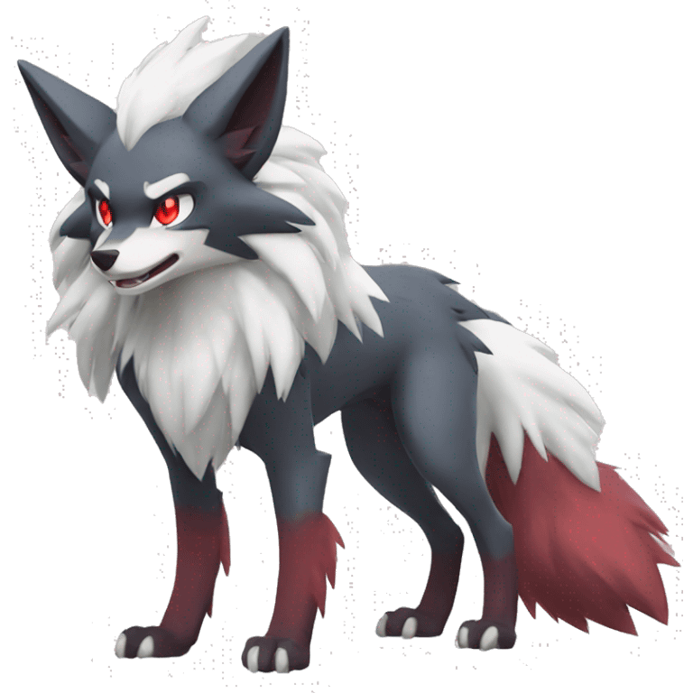 Zoroark-Lycanroc full body emoji