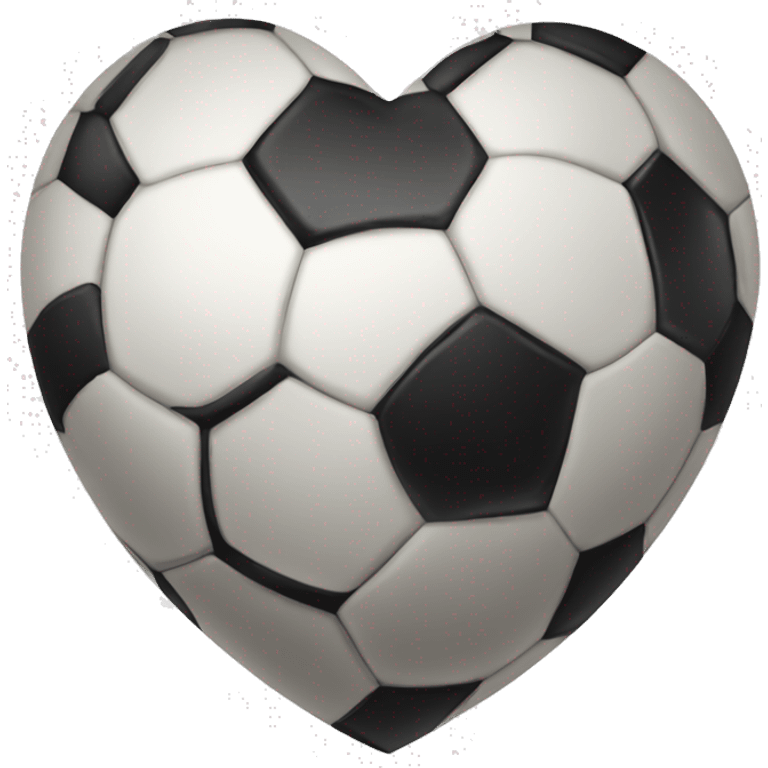 Soccer ball heart emoji