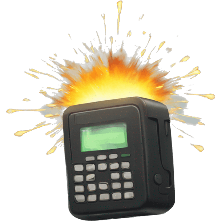 exploding beeper emoji