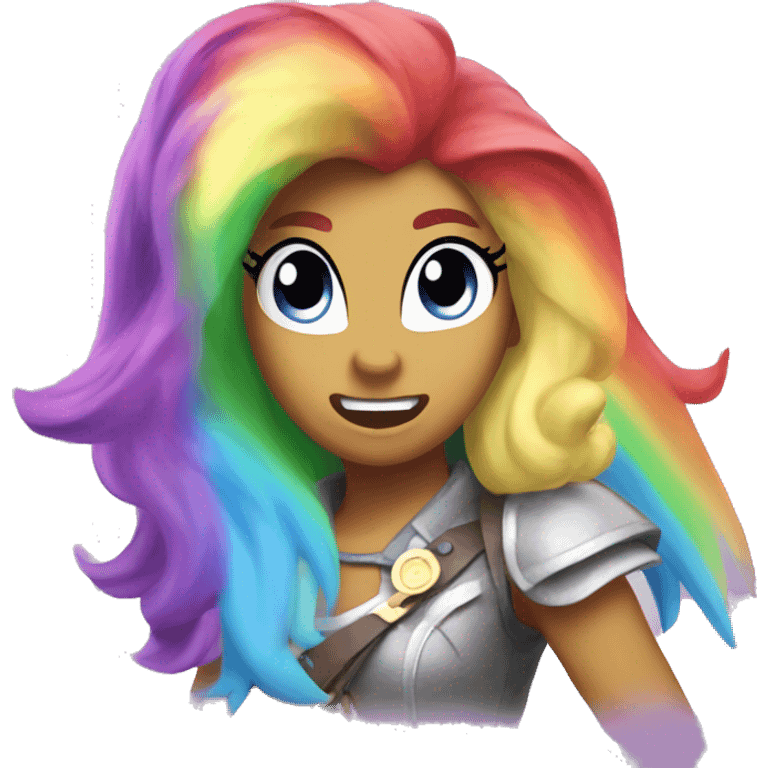 my little pony rainbow rage emoji