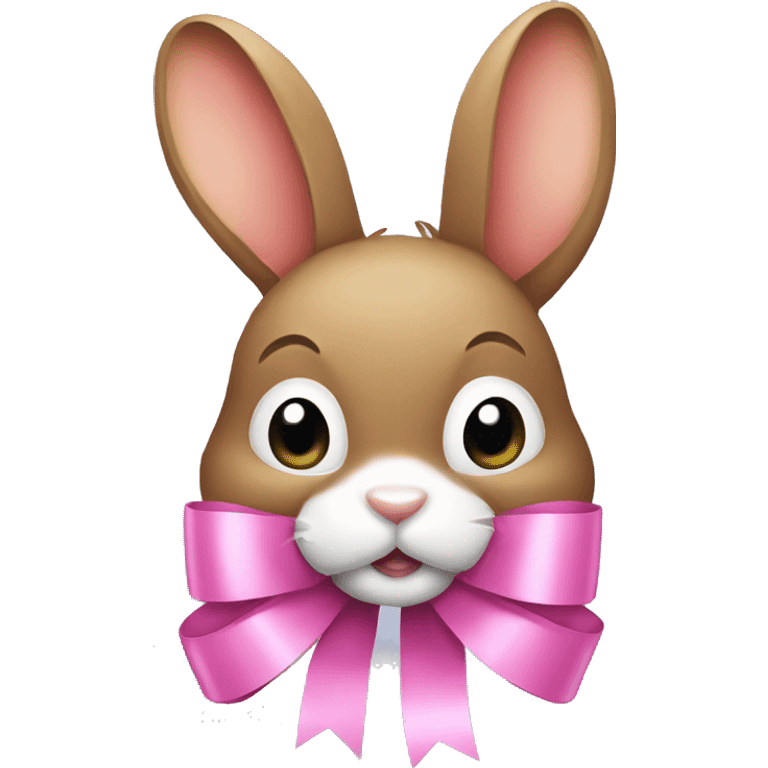 Rabbit with ribon emoji