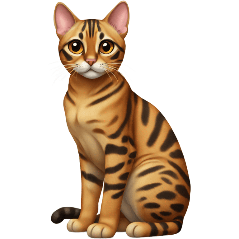 bengal cat sitting  emoji