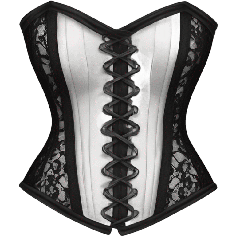 black lace corset emoji