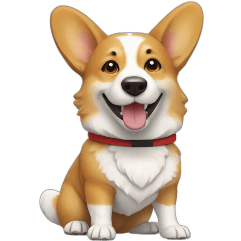 soccer corgi emoji