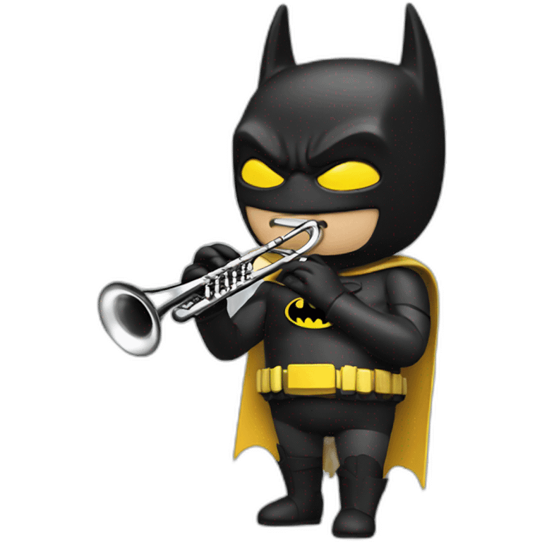 Batman playing clarinet  emoji