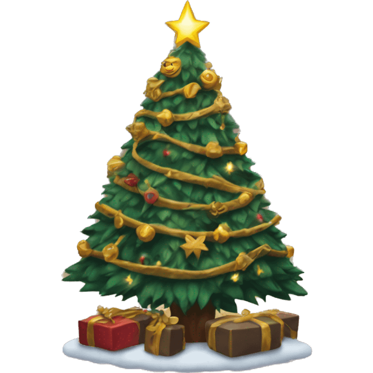 Harry potter themed christmas tree emoji