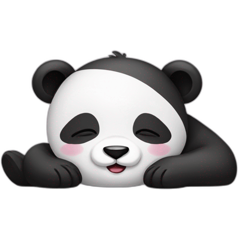 panda girl is sleeping emoji