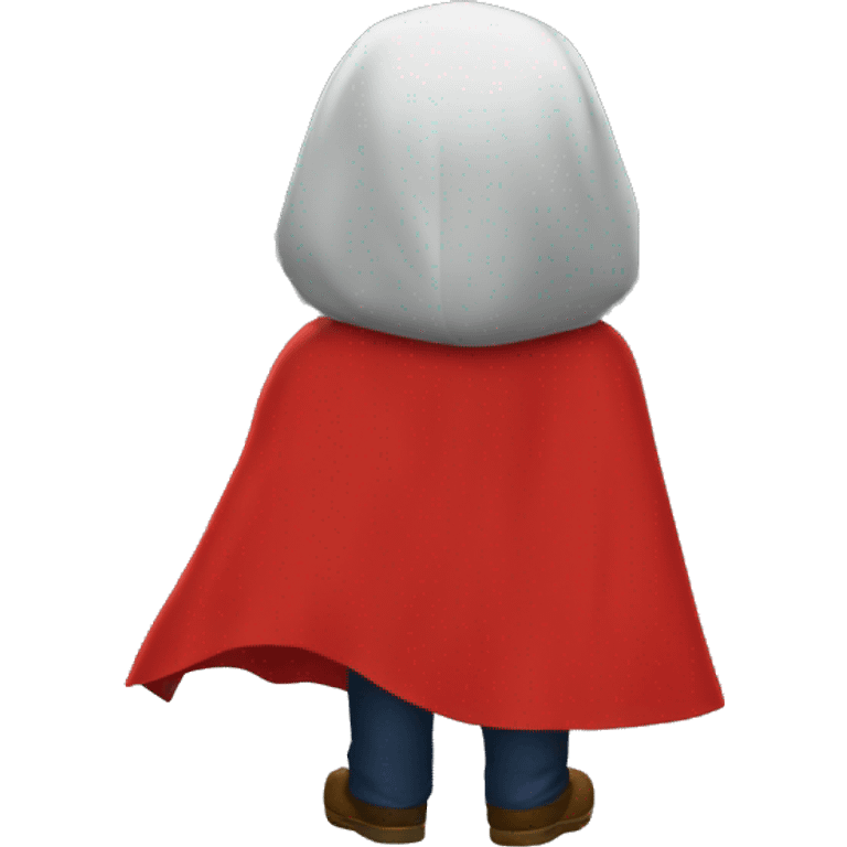 red hero cape back view emoji