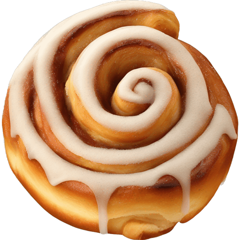 Swedish cinnamon roll with sugar  emoji