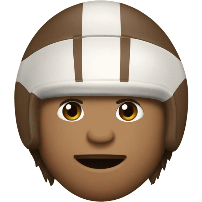 Davy Crockett with a football  emoji