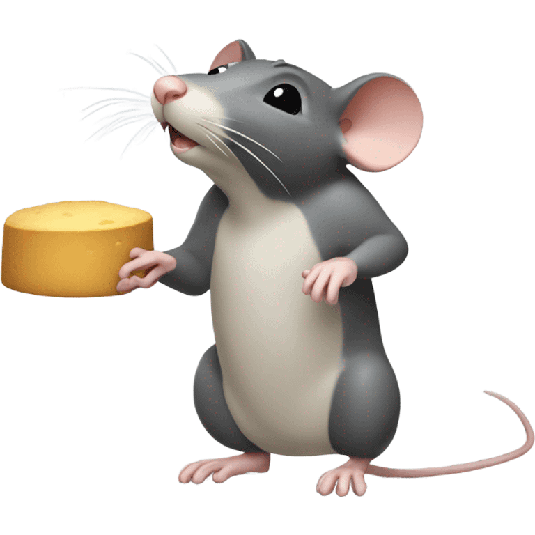 rat lever pressing for food emoji