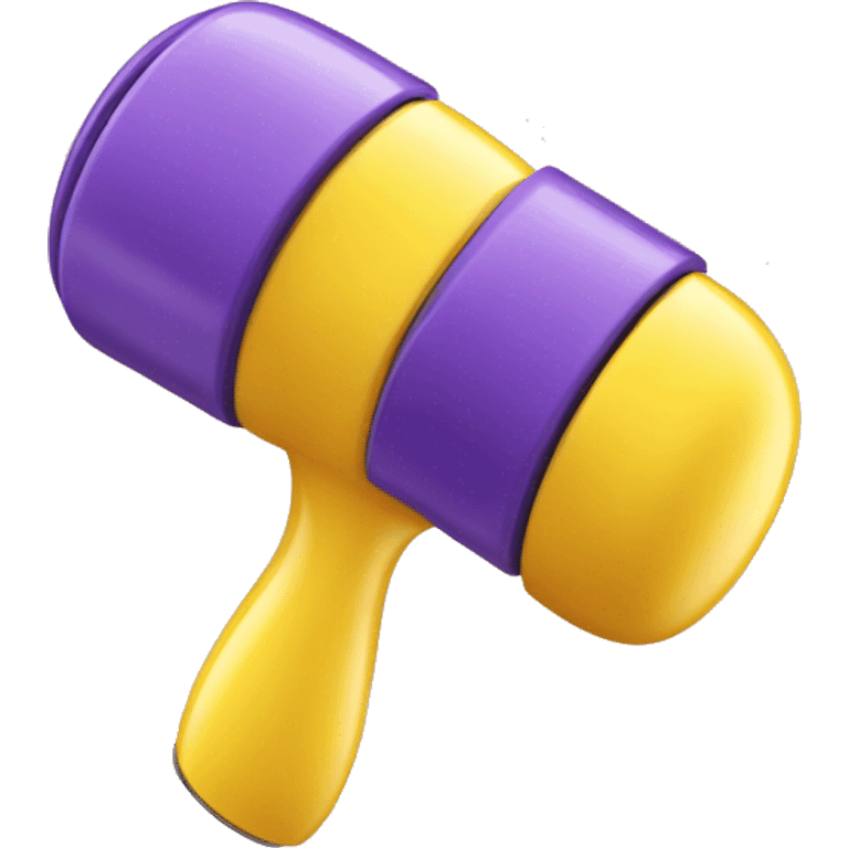 a plastic curler for hair on desk emoji