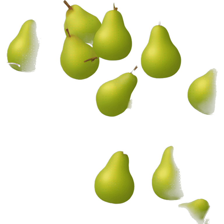 Pear wearing a hat smoking emoji