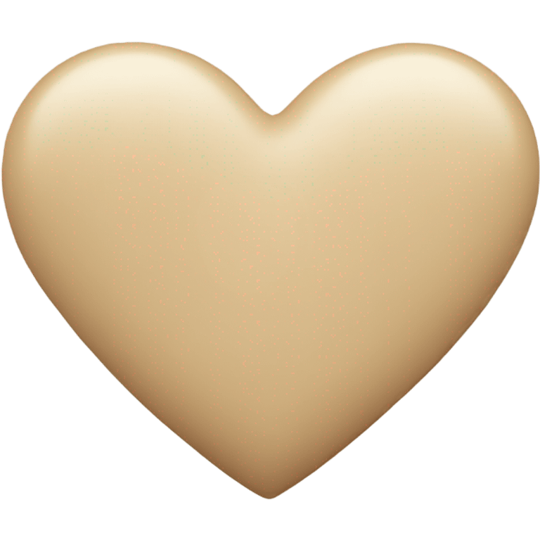  Beige heart emoji