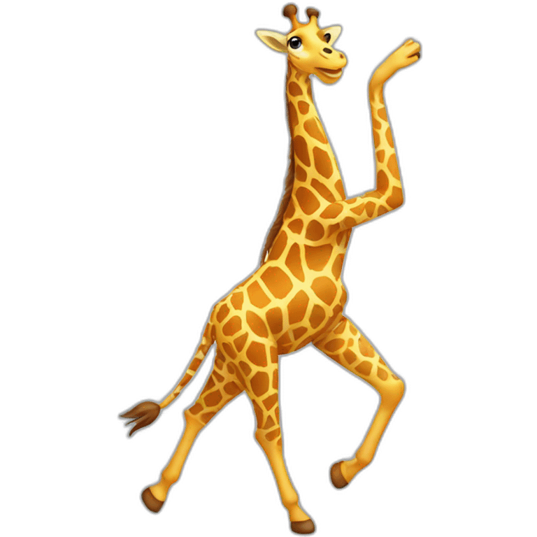 dancing giraffe emoji