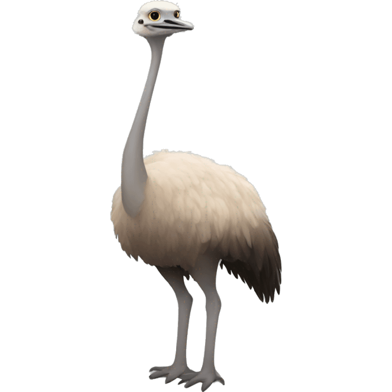 ostrich full body emoji