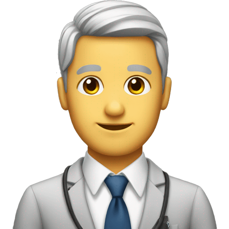 a teacher with a necktie emoji