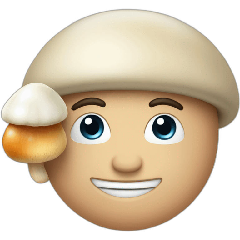 homme avec une tête de champignon emoji