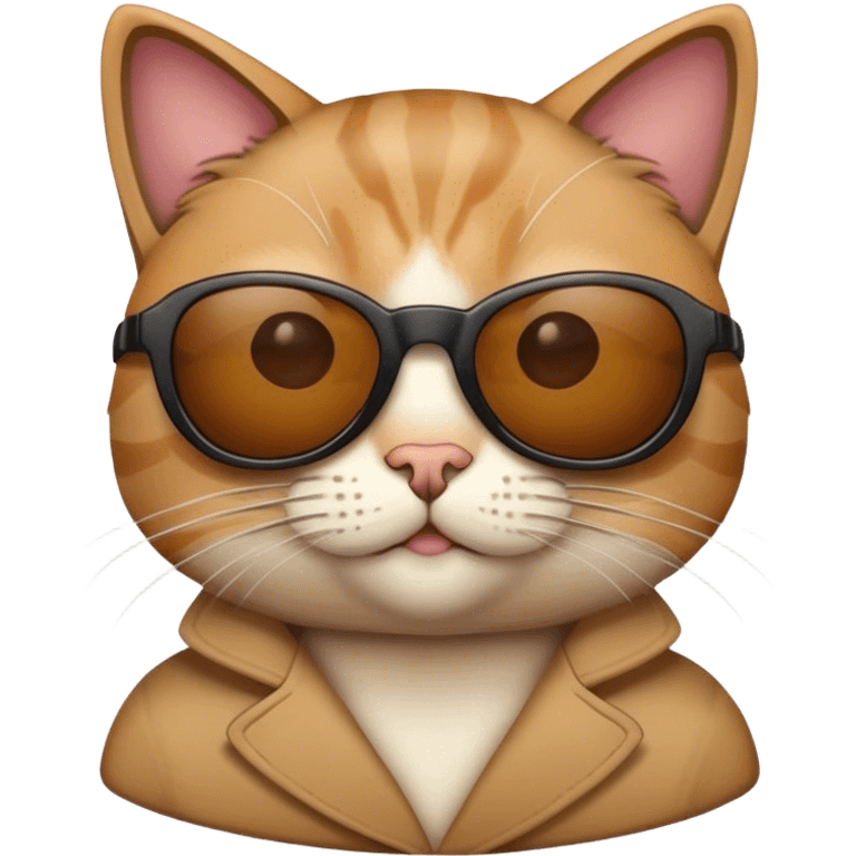 Cat wearing sunglasses emoji