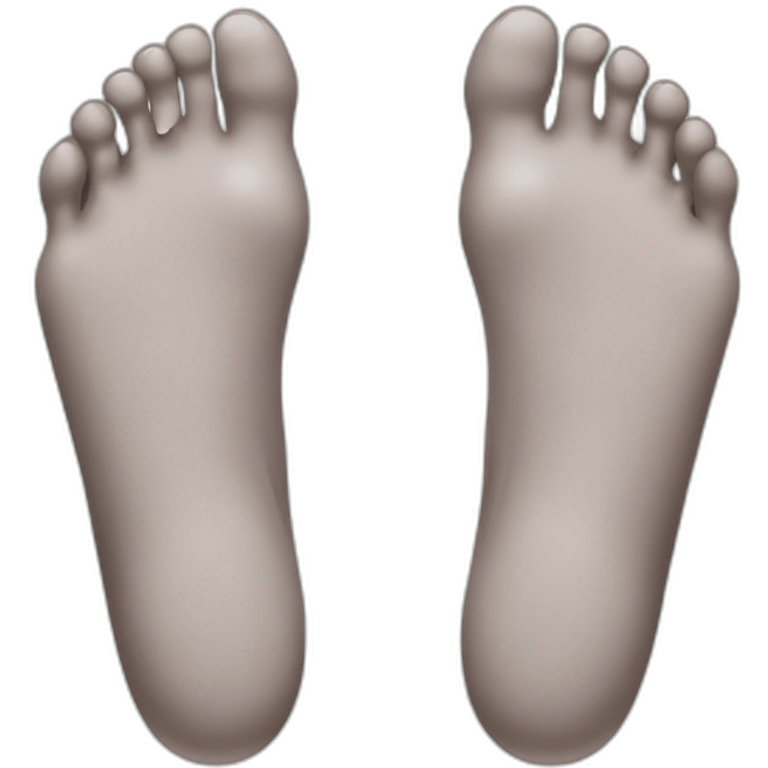 realistic feet emoji