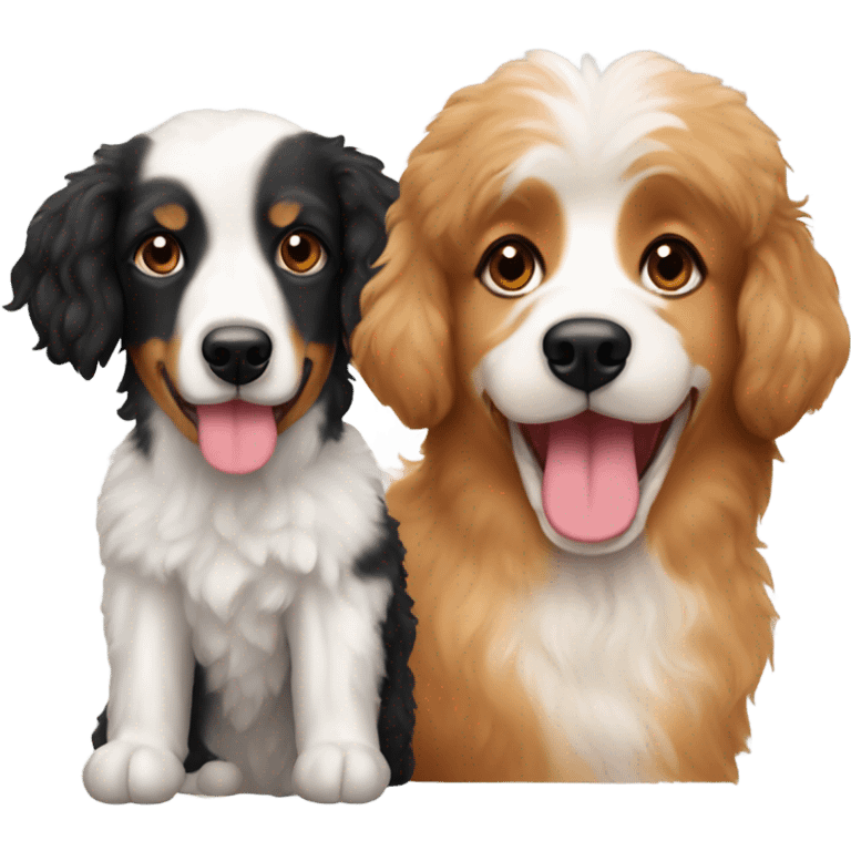 apricot poodle and australian shepard emoji