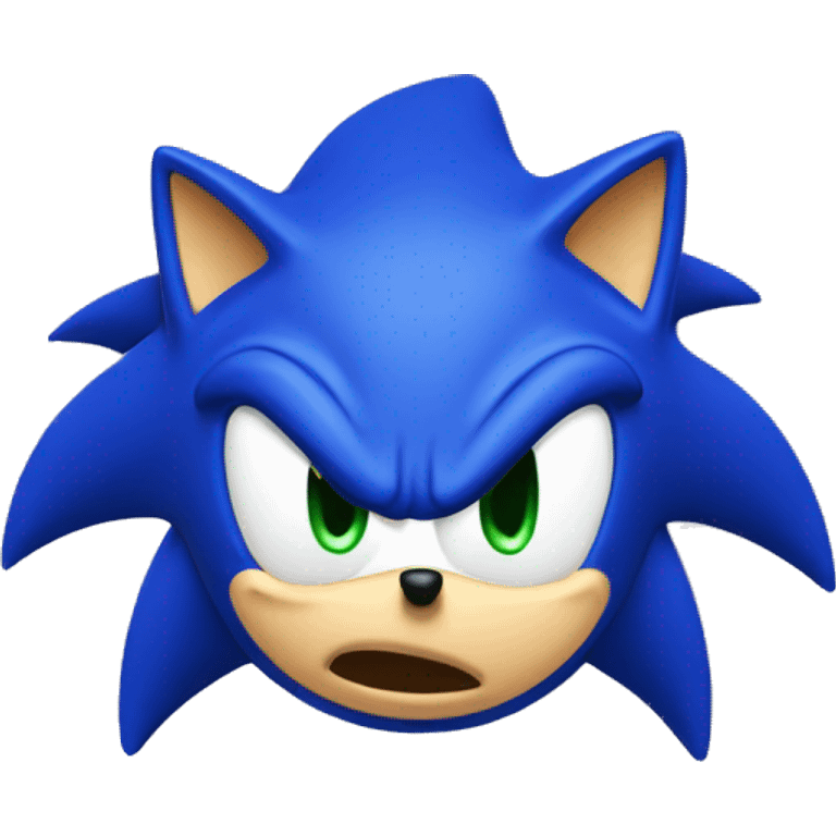 Sonic shaking his head emoji