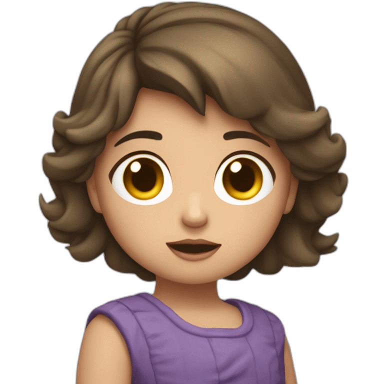 Carita de niña durmiendo  emoji