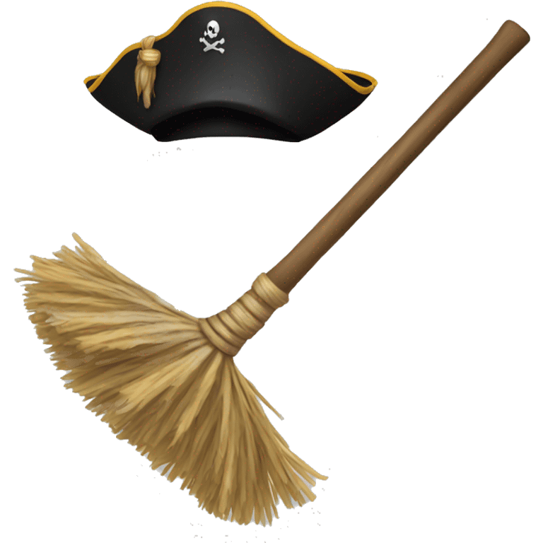 Pirate broom emoji