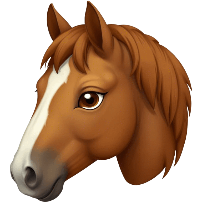 Tired sick horse emoji