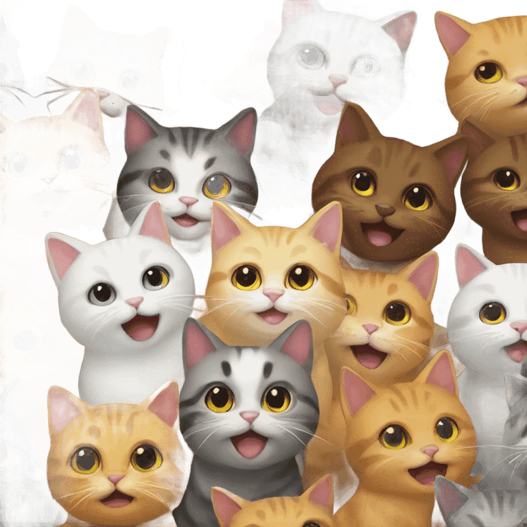 Cat party emoji