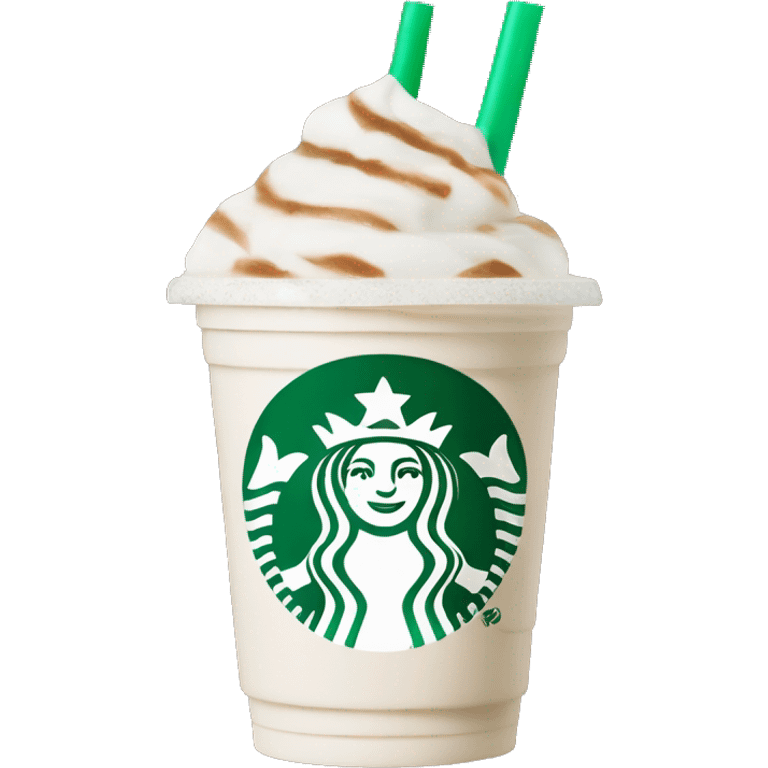 White Peppermint Starbucks Frappuccino  emoji