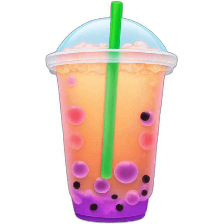 neon bubble tea emoji