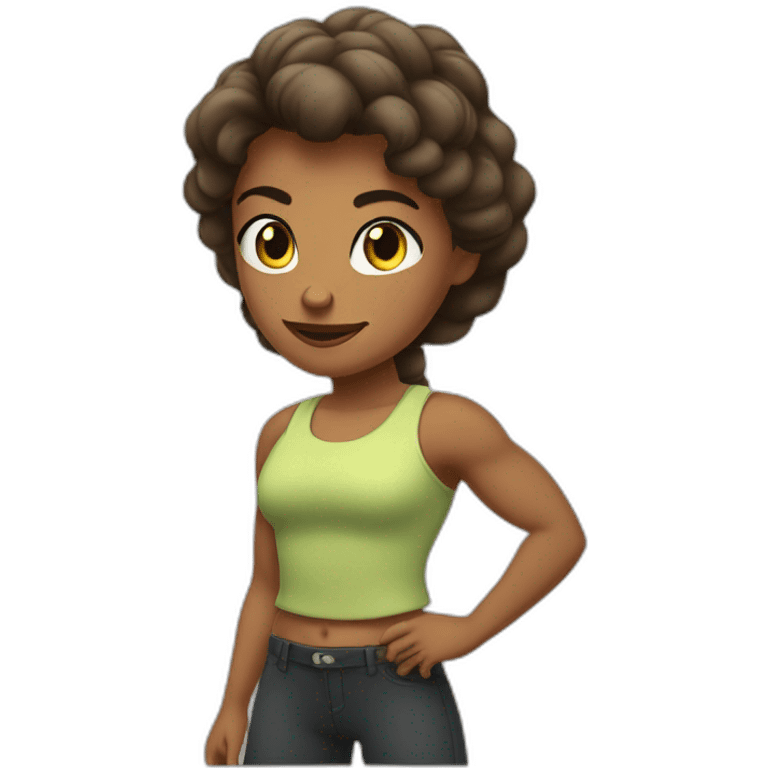 Fille musclée emoji